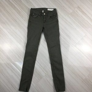Rag & Bone 26 Distressed Fatigue Skinny Jean
